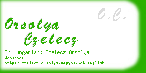 orsolya czelecz business card